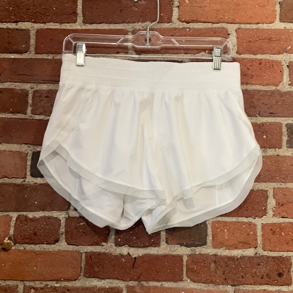 White running shorts